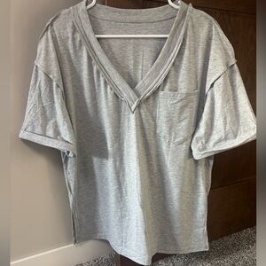 SHEIN Gray Short Sleeve Tee